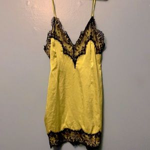 PrettyLittleThings silk & lace dress
